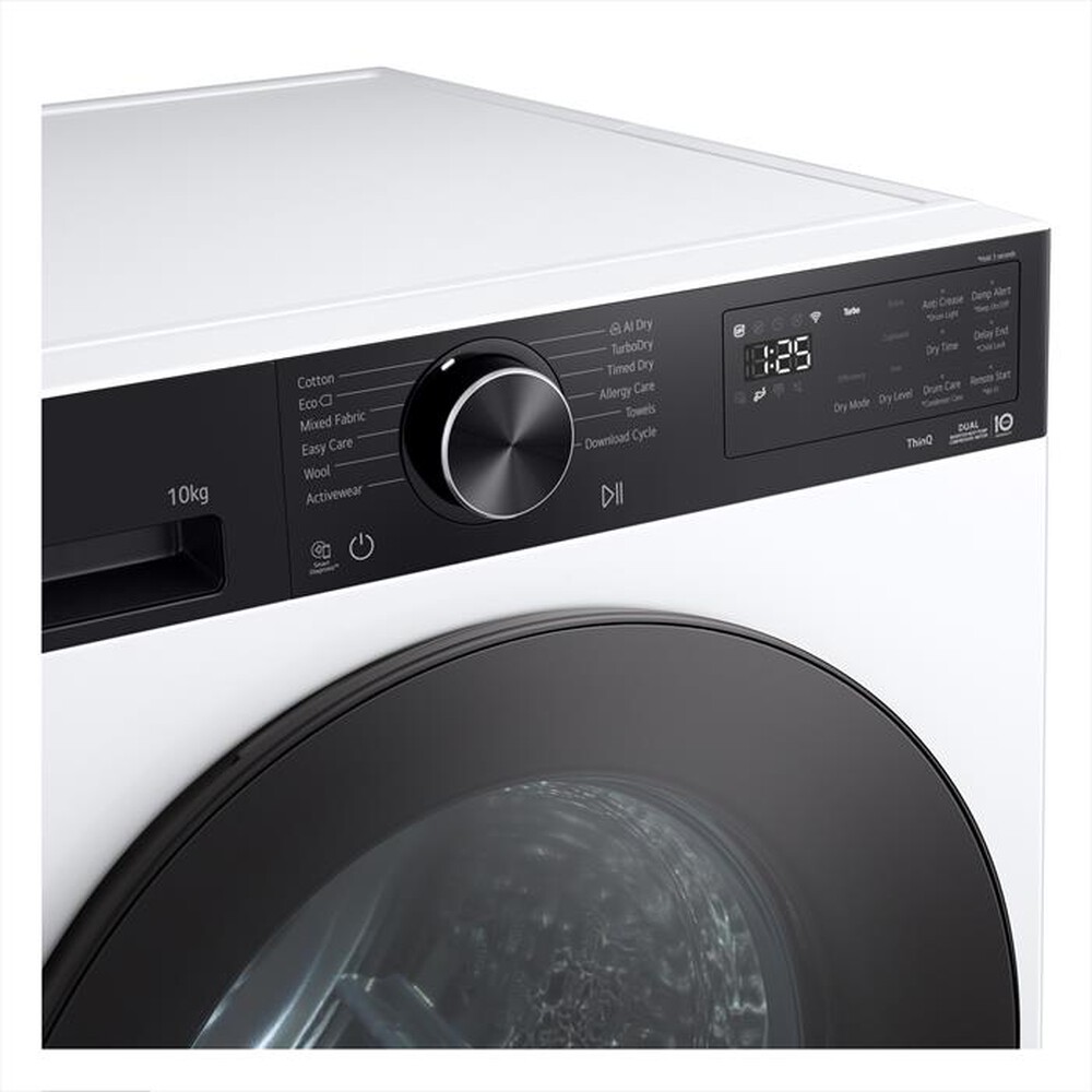 Immagine del prodotto LG - Asciugatrice 8KG AI RNX5009TKB Classe B-Bianco, Nero