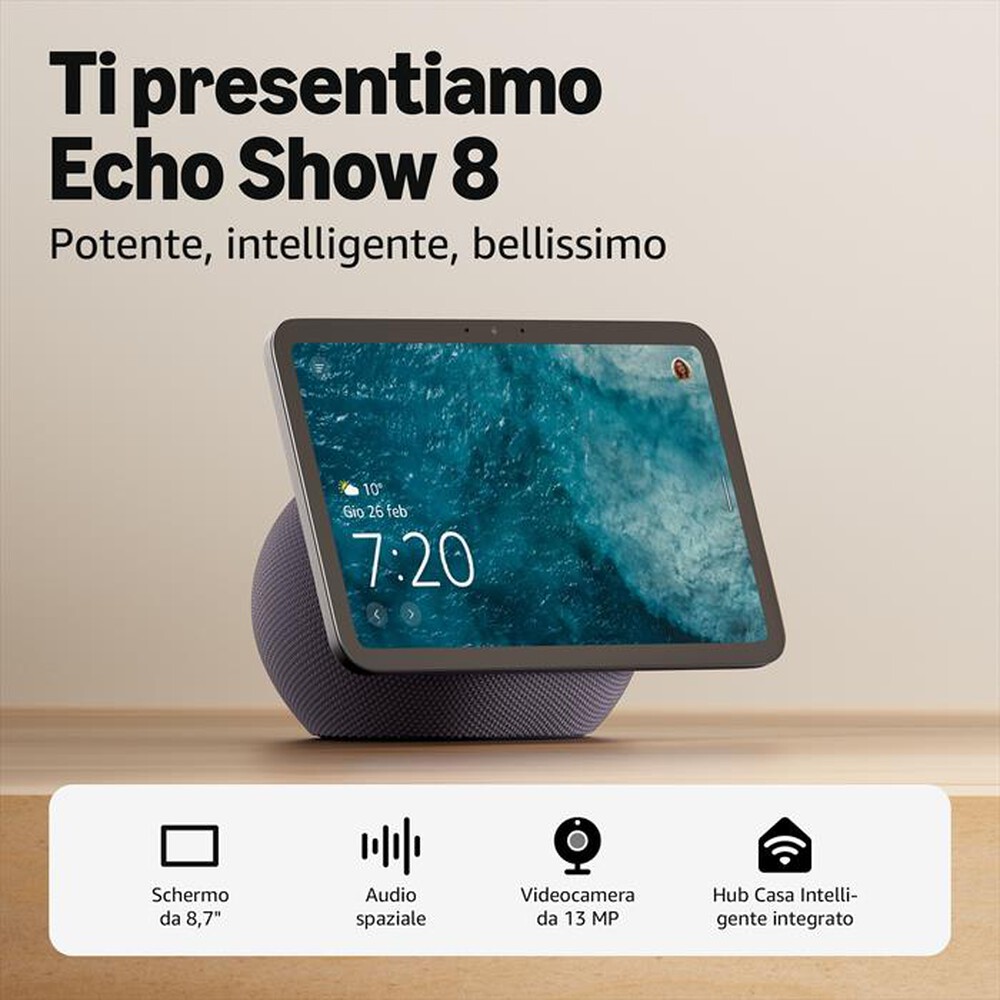 Immagine del prodotto AMAZON - NUOVO AMAZON ECHO SHOW 8 (2025 RELEASE)-Graphite