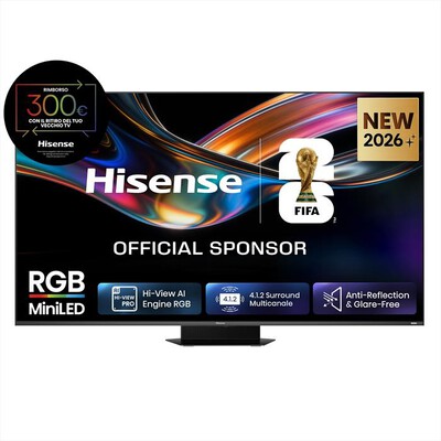 HISENSE - Smart TV MINI LED 4K 75" 75UR9S-NERO