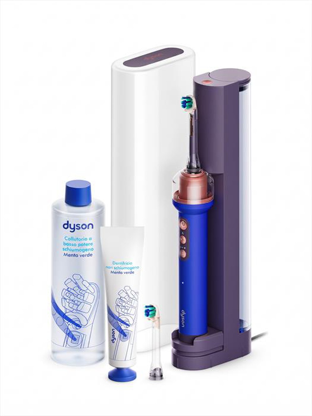 DYSON - Spazzolino elettrico con idropulsore CameraJet-Ceramic Ultra Blue