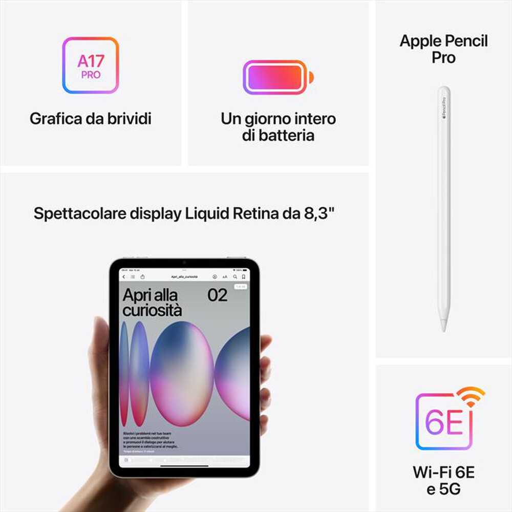 Immagine del prodotto APPLE - iPad Mini Wi-Fi + Cellular 128GB-Blu