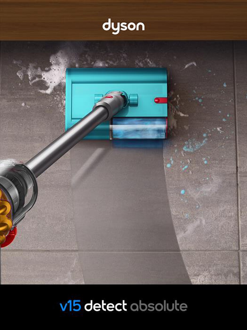 Immagine del prodotto DYSON - Scopa elettrica V15 Detect Submarine-Yellow/Nickel