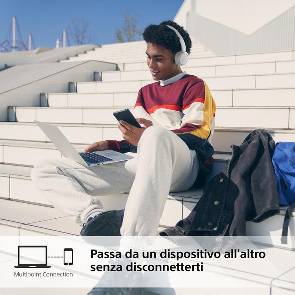 Immagine del prodotto SONY - Cuffie a padiglione chiuso WHCH520W.CE7-Bianco