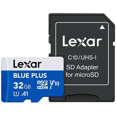 LEXAR - 32GB MICROSDHC PLUS-Blue/White
