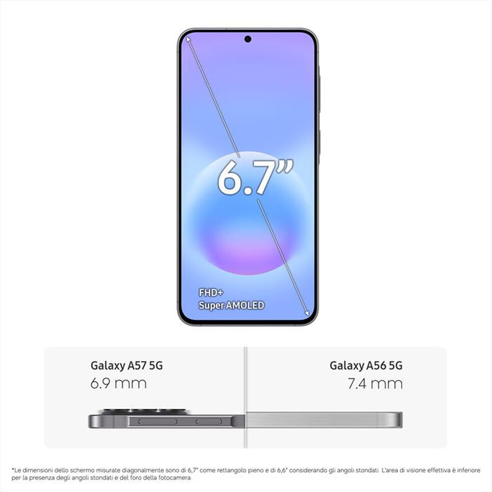Immagine del prodotto SAMSUNG - Smartphone Galaxy A57 5G 128GB-Awesome Gray
