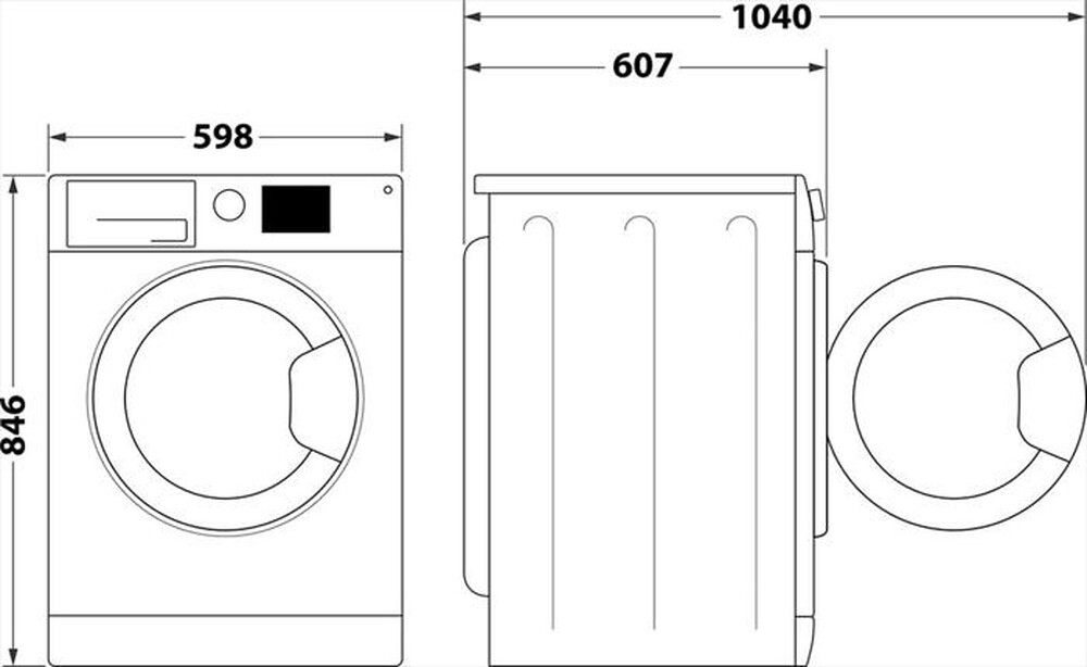 Immagine del prodotto INDESIT - Asciugatrice C YD 92D WW IT 9Kg Classe E-Bianco