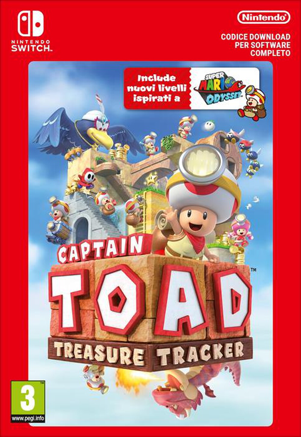 Immagine del prodotto NINTENDO - CAPTAIN TOAD: TREASURE TRACKER - CODICE DOWNLOAD