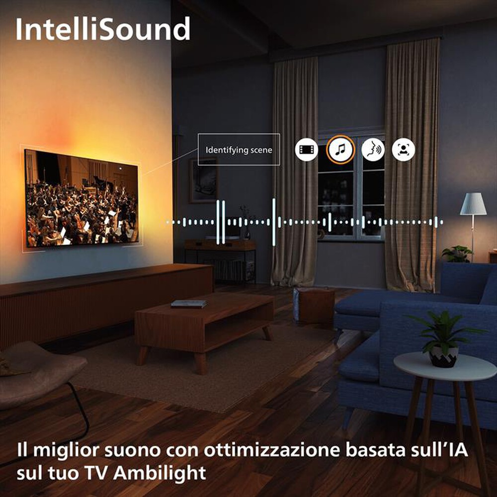 Immagine del prodotto PHILIPS - Smart TV Ambilight QLED 4K 55" 55PQS8501/12-Black