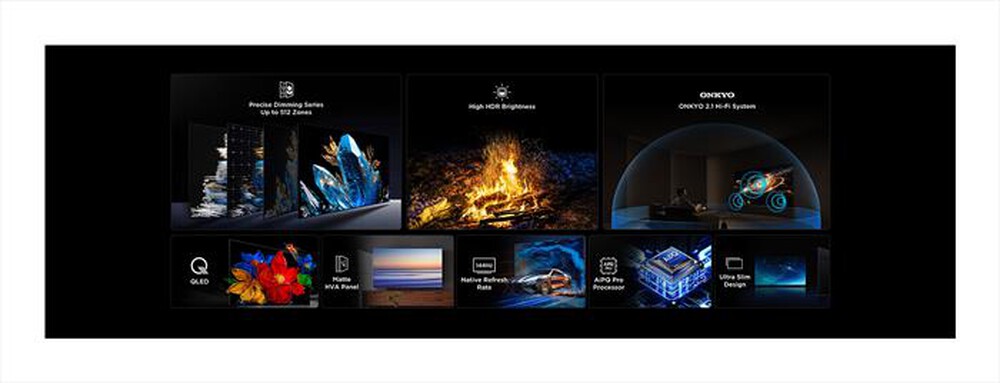 Immagine del prodotto TCL - Smart TV MINI LED UHD 4K 55" 55C69K-Metallico