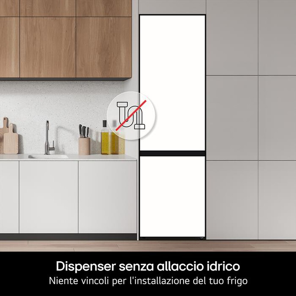 Immagine del prodotto LG - Frigorifero 2 porte GTF744PZPED Classe E 509L-Platino