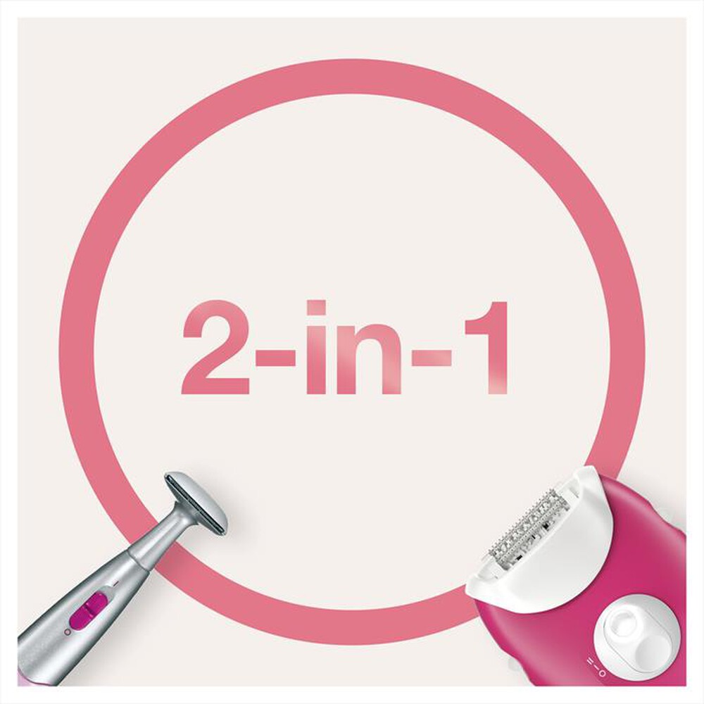 Immagine del prodotto BRAUN - Silk-&eacute;pil 3-420-Rosa/Bianco/Argento