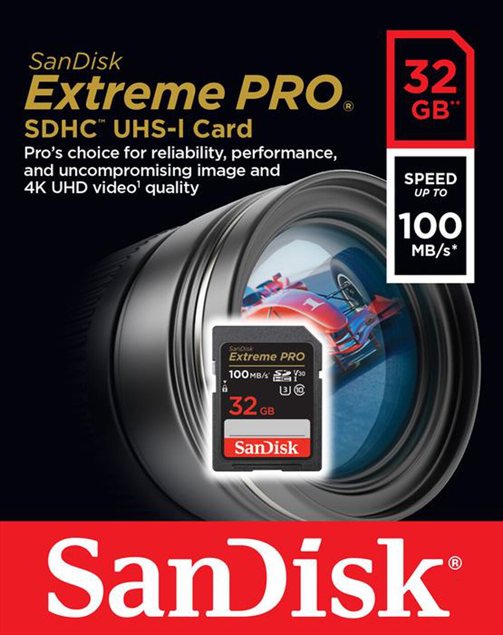Immagine del prodotto SANDISK - Supporto SD EXTREME PRO V30 U3 32GB