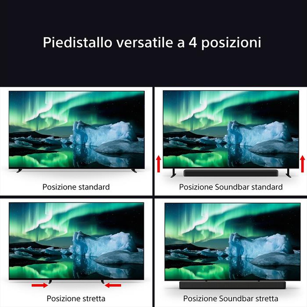 Immagine del prodotto SONY - Smart TV OLED 55" 4K K55XR8APAEP 120Hz-Nero