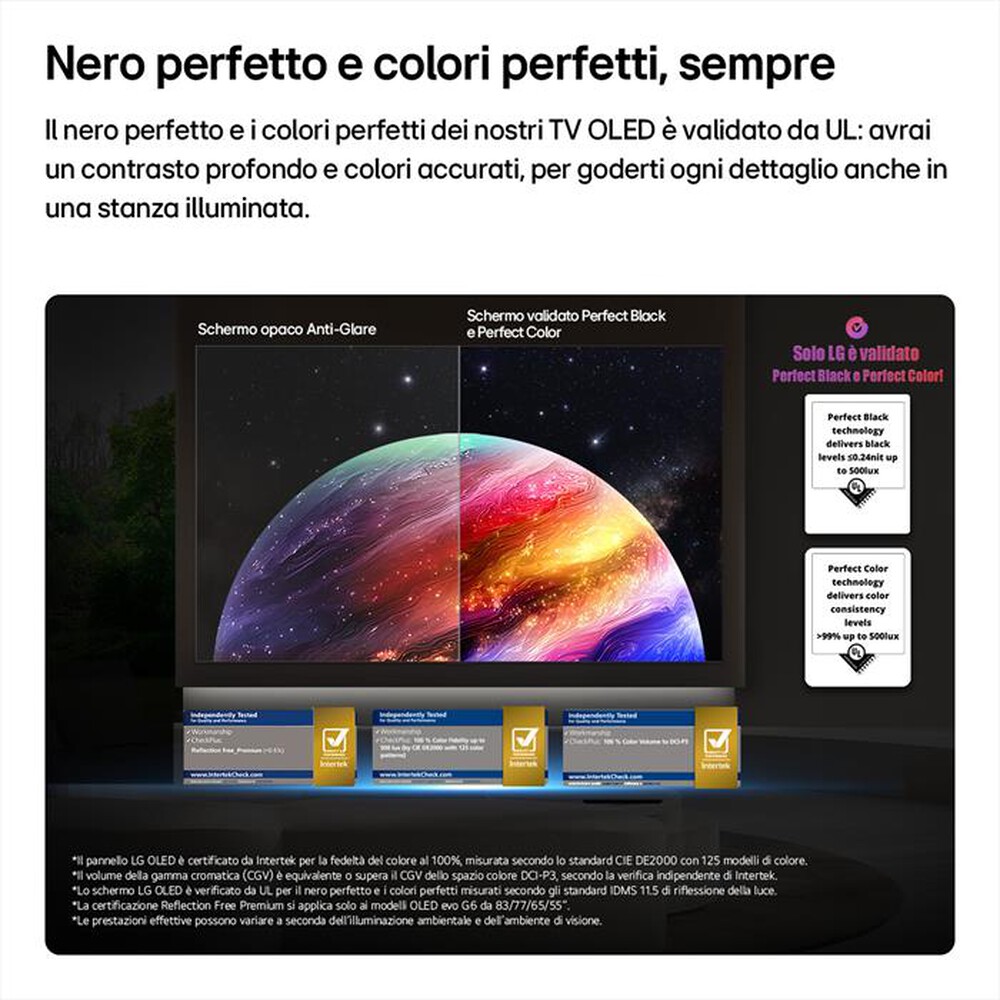 Immagine del prodotto LG - Smart TV OLED Evo AI 4K 55" G6 OLED55G64LW-Dark Satin Silver