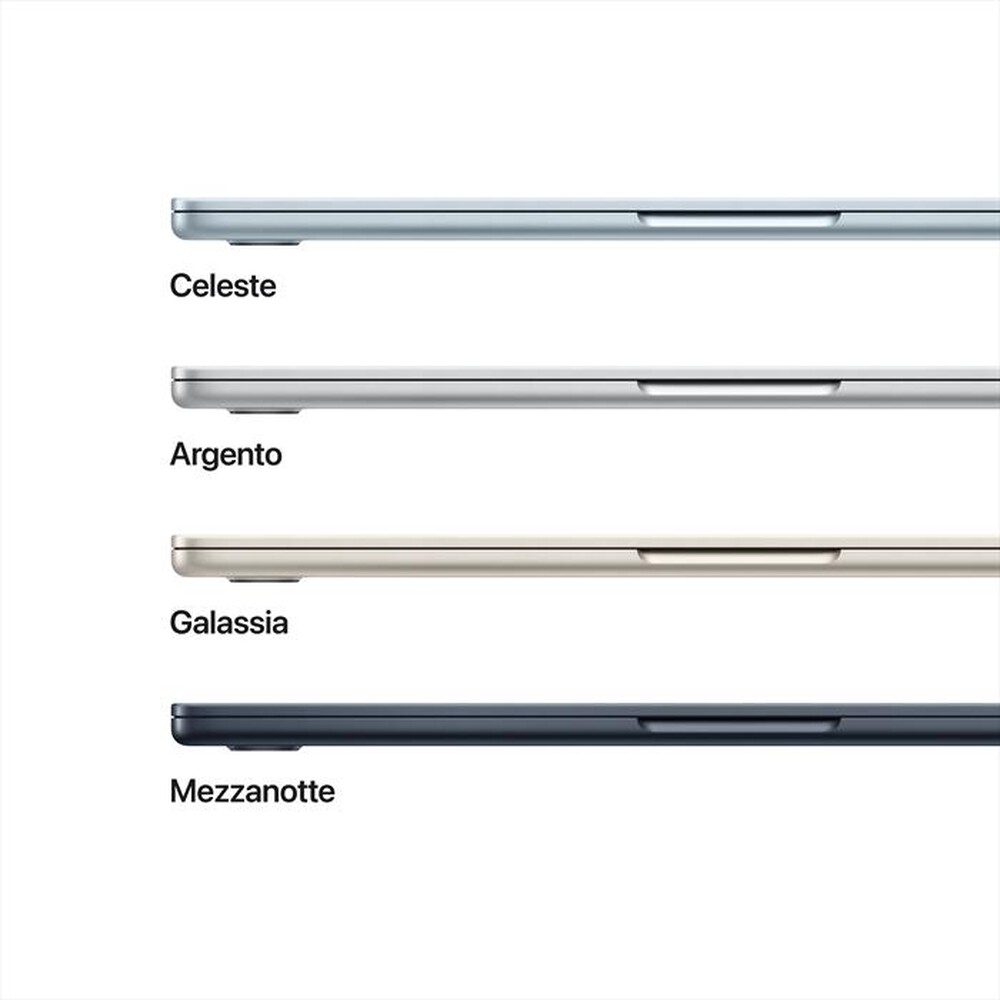 Immagine del prodotto APPLE - MacBook Air 13" M5 Core 10 CPU 10 GPU 16GB 1TB SSD-Mezzanotte