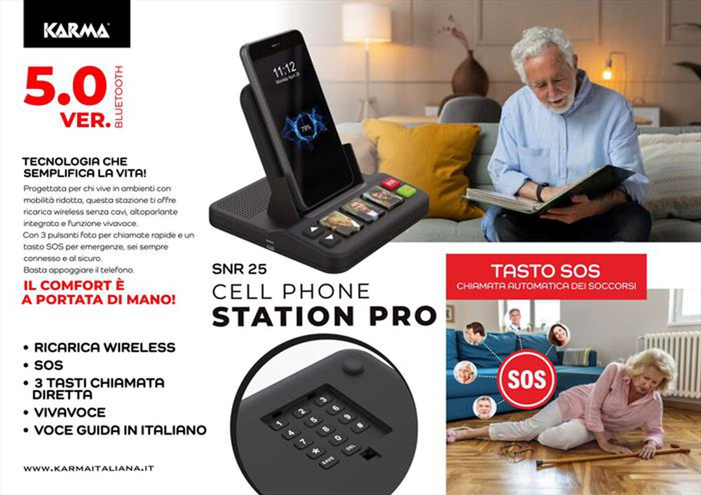 Immagine del prodotto KARMA - Stazione semplificata per smartphone SNR 25-Nero