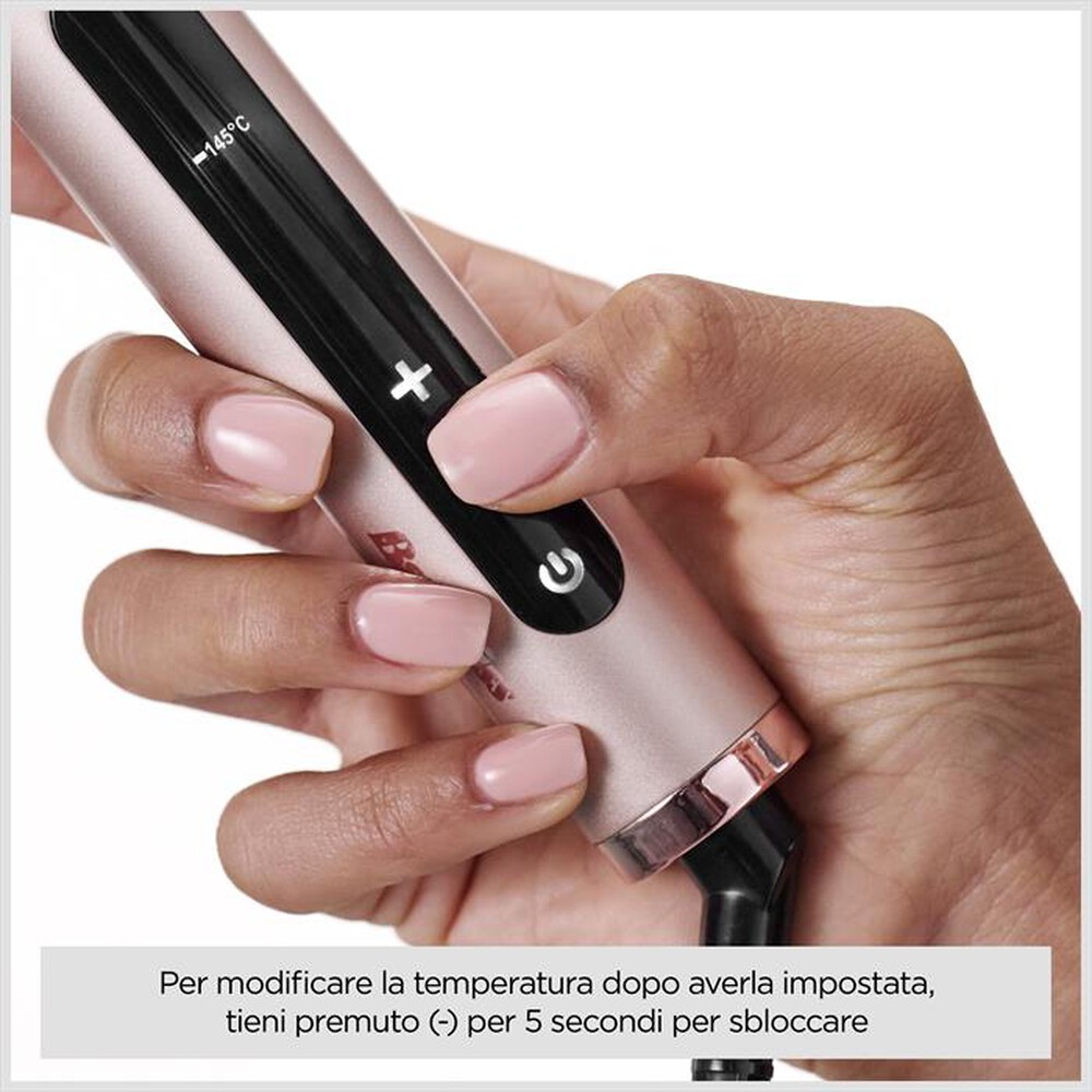 Immagine del prodotto BABYLISS - Ferro con spazzola HSB200E-NERO/ROSA