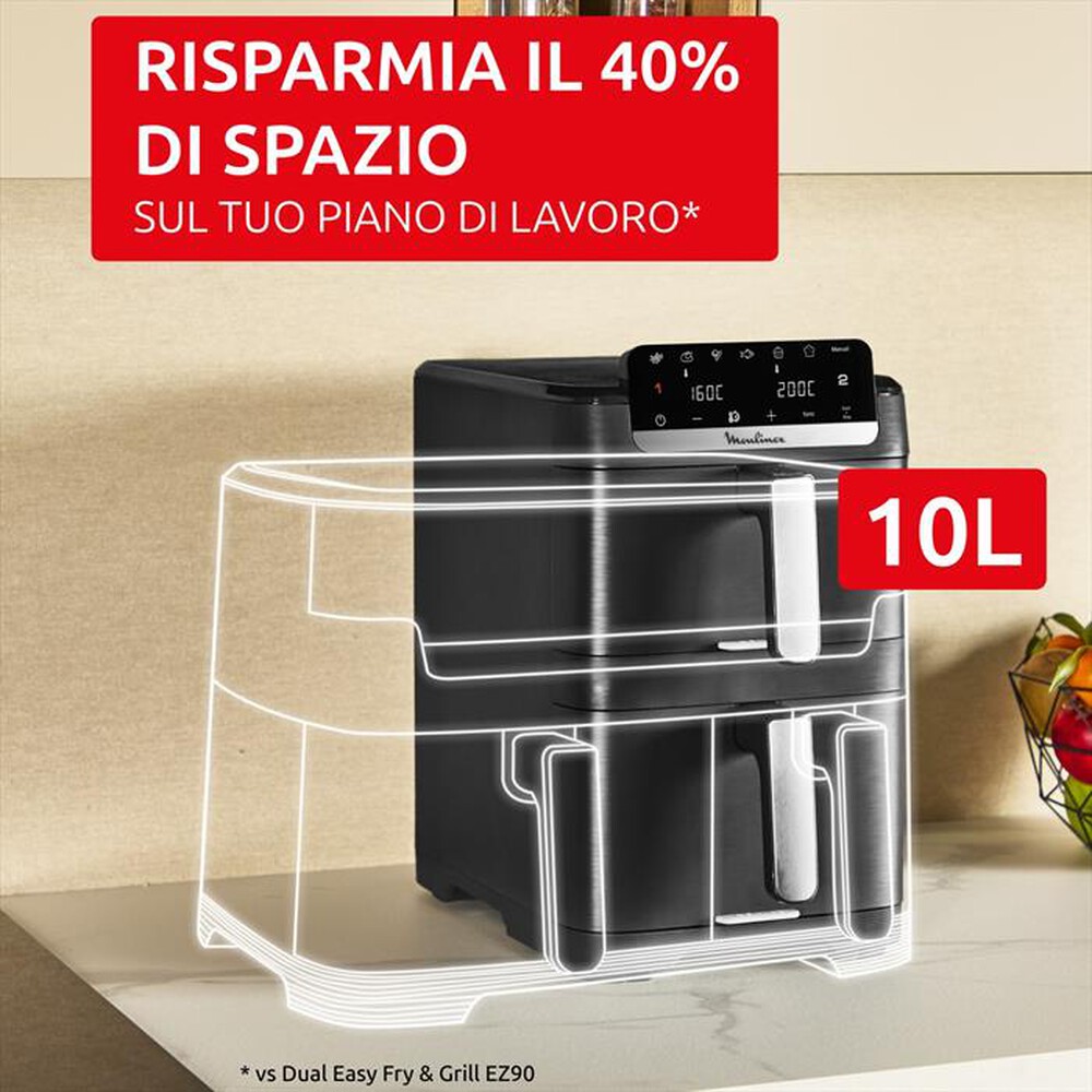 Immagine del prodotto MOULINEX - Friggitrice ad aria con doppia resistenza EZ7568F0-Nero