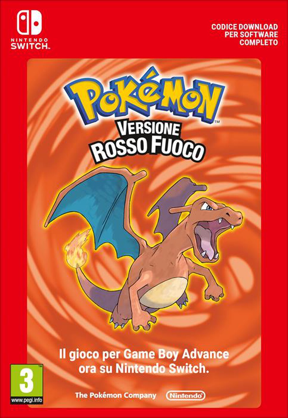 Immagine del prodotto NINTENDO - POK&Eacute;MON VERSIONE ROSSO FUOCO - CODICE DOWNLOAD