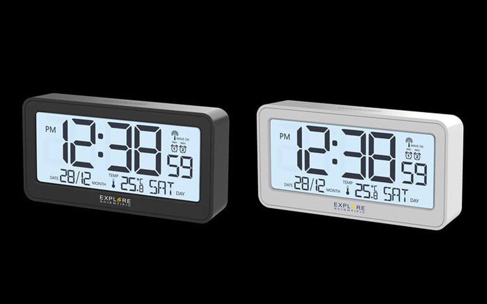 Immagine del prodotto EXPLORE SCIENTIFIC - RDC1000 SVEGLIA RADIOCONTROLLATA CON DISPLAY-White