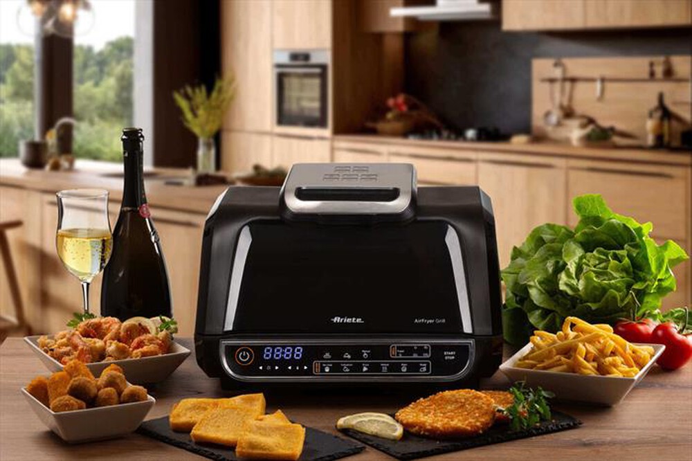 Immagine del prodotto ARIETE - 4635/00 FRIGGITRICE AD ARIA E BISTECCHIERA-Black