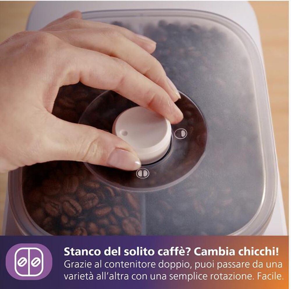 Immagine del prodotto PHILIPS - Macchina da caff&egrave; BARISTINA BEAN SWAP BAR320/00-Bianco / Bianco