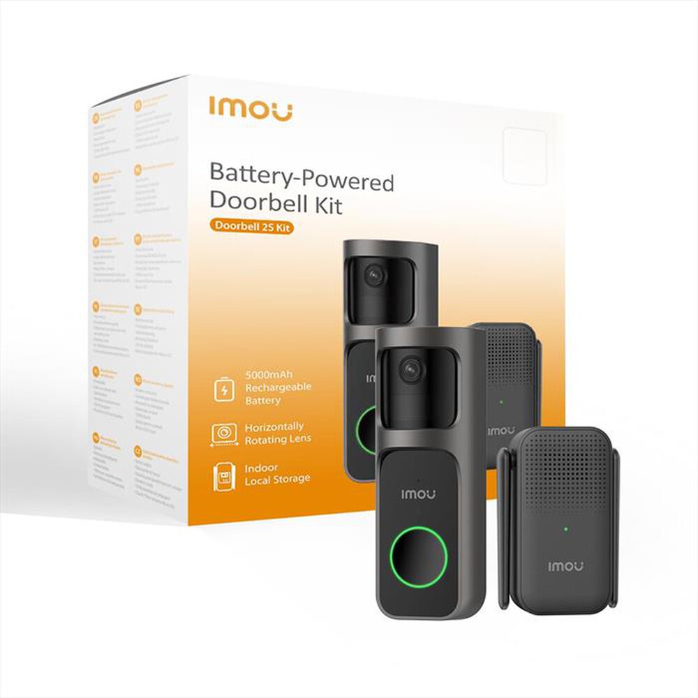 Immagine del prodotto IMOU - Videocampanello con telecamera DOORBELL 2S 2K KIT-Grigio