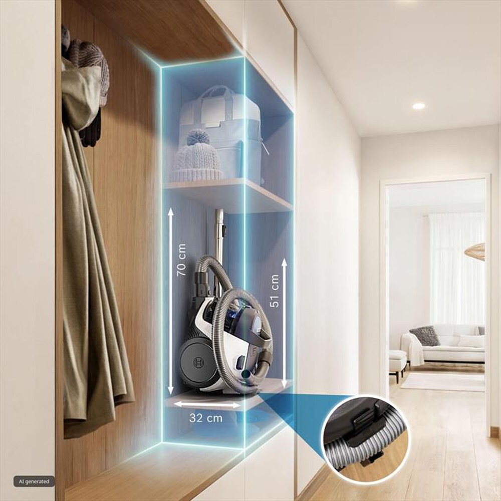 Immagine del prodotto BOSCH - Aspirapolvere a traino BGC05LW2-Bianco