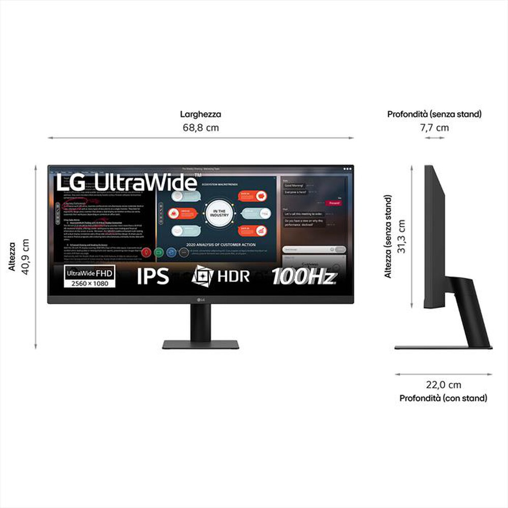 Immagine del prodotto LG - Monitor LCD 29" 29U511A-B-Nero