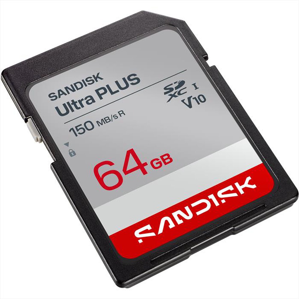 Immagine del prodotto SANDISK - MicroSD Ultra Plus 64GB UHS-I U1 V10-grigio