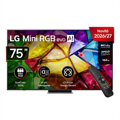 LG - Smart TV Mini LED RGB 4K 75" PRO 75MRGB88B6B-Charcoal Black
