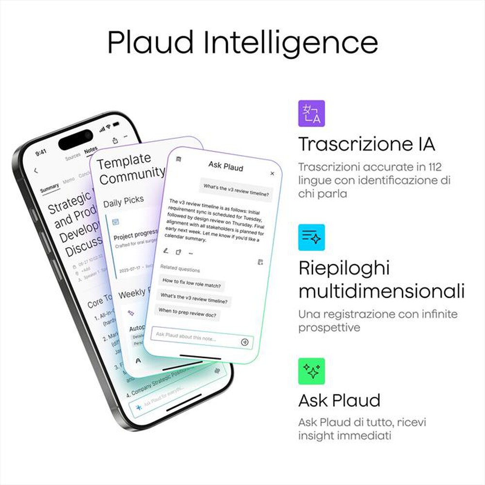 Immagine del prodotto PLAUD - PLAUD NOTE PRO-Nero