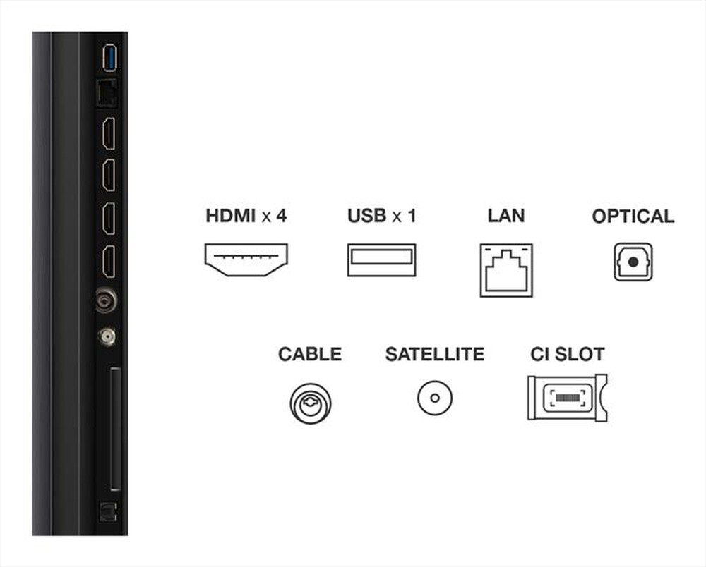 Immagine del prodotto TCL - Smart TV MINI LED UHD 4K 55" 55C69K-Metallico