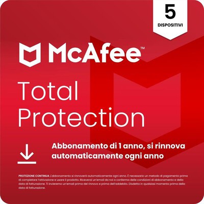 MCAFEE - Total Protection 5 dispositivi
