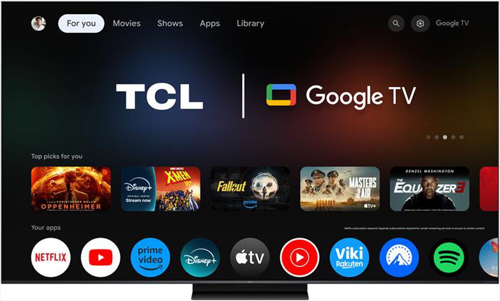 Immagine del prodotto TCL - Smart TV SQD-Mini LED 4K 55" 55C7L-Nero