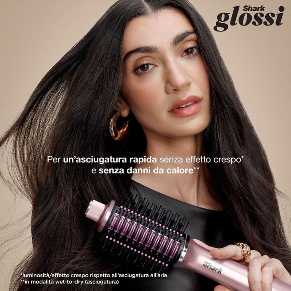 Immagine del prodotto SHARK - GLOSSI STYLER E SPAZZOLA LUCIDANTE AD ARIA CALDA-Rosa