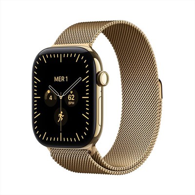 APPLE - Watch Series 12 GPS + Cellular 46mm Titanio Oro-Loop milanese Oro - S/M