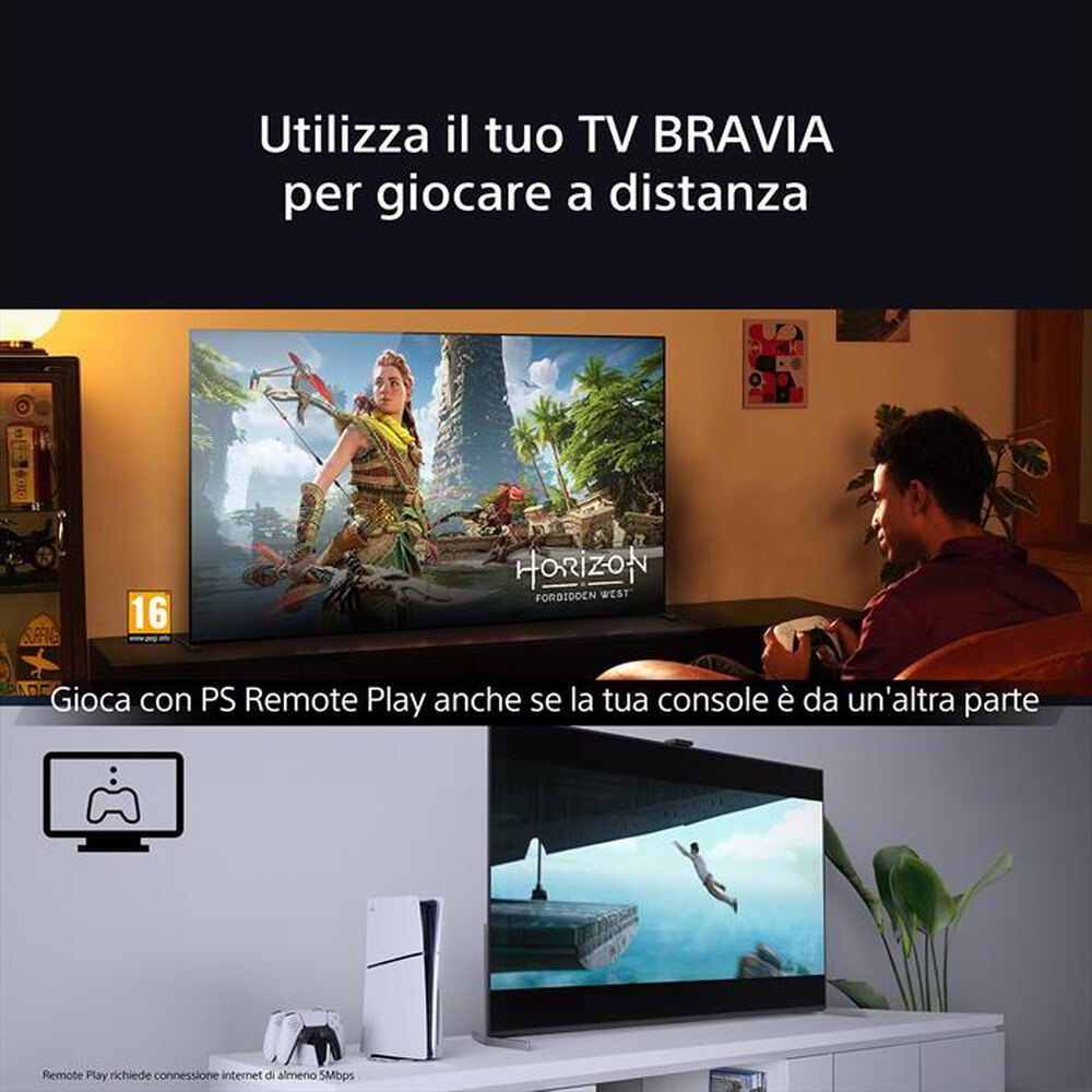 Immagine del prodotto SONY - Smart TV OLED 55" 4K K55XR8APAEP 120Hz-Nero