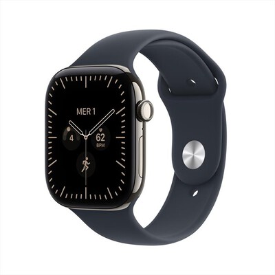 APPLE - Watch Series 12 GPS + Cellular 46mm Titanio-Sport Band Blu marino - S/M
