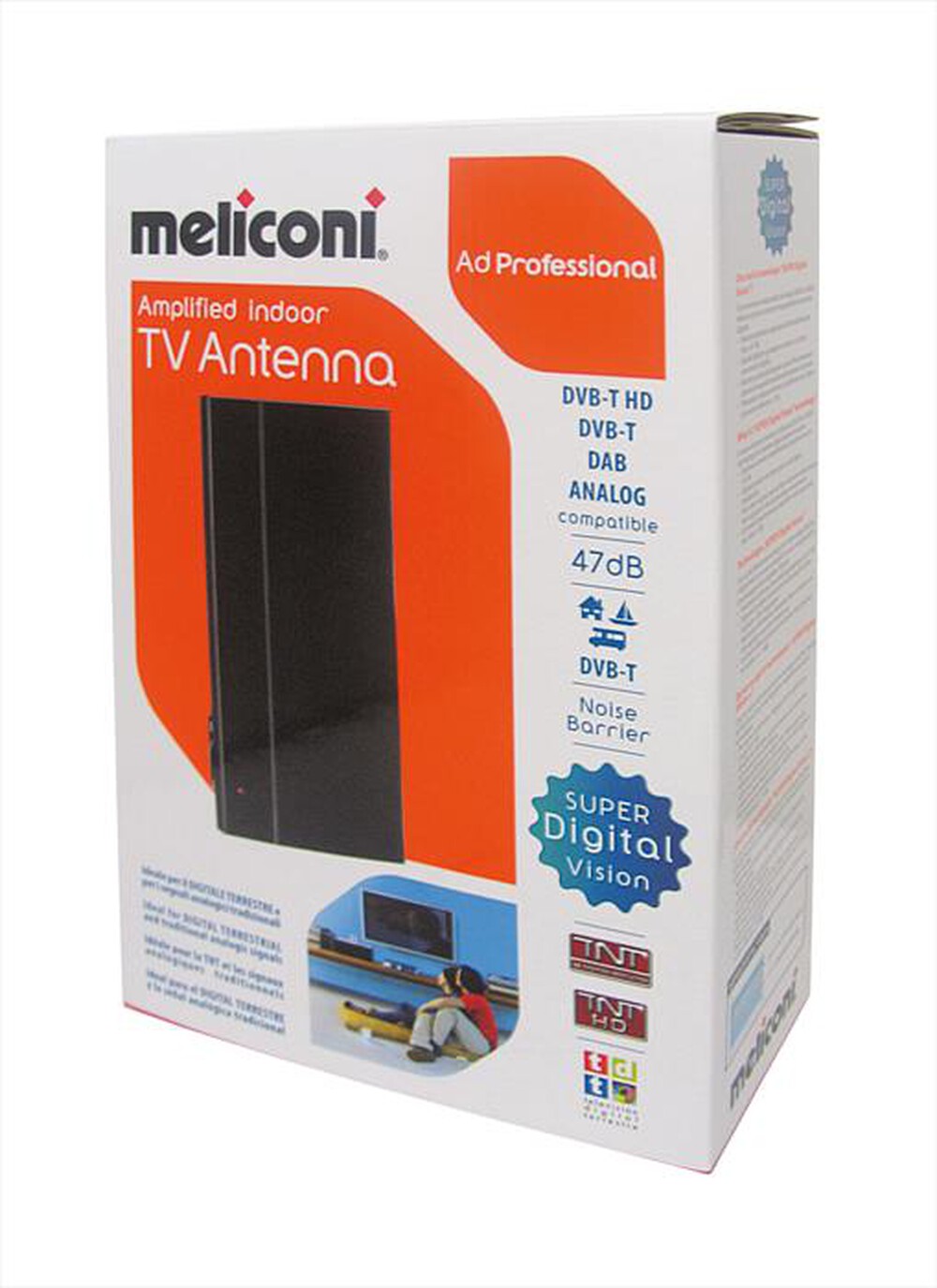 Immagine del prodotto MELICONI - AD PROFESSIONAL - ANTENNA DIGITALE 47 DB EUP-Nero