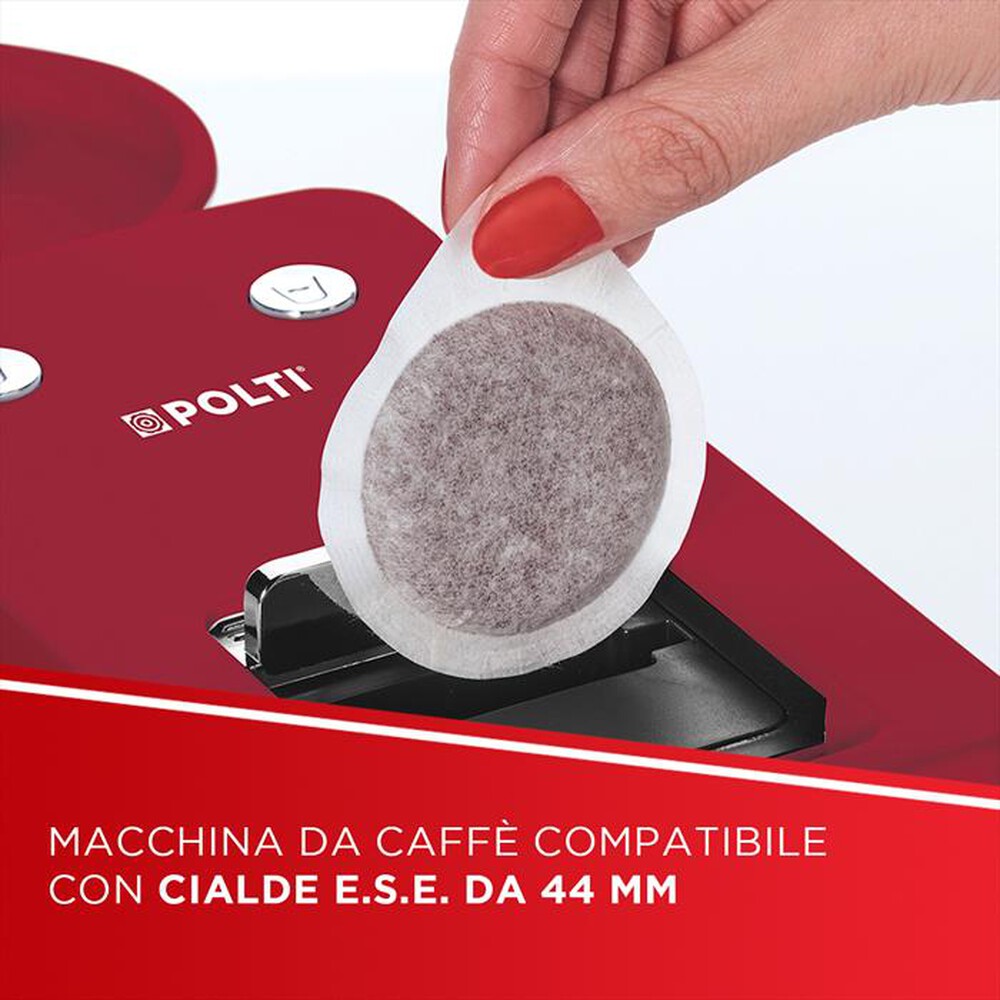 Immagine del prodotto POLTI - Macchina da caff&eacute; a cialde ESE 44m COFFEA S15R-Rosso