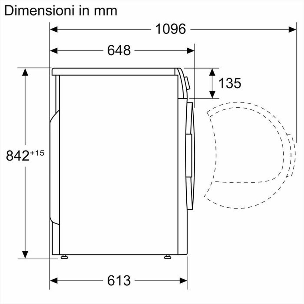 Immagine del prodotto BOSCH - Asciugatrice Serie 4 WTH85208II 8Kg Classe E-Bianco