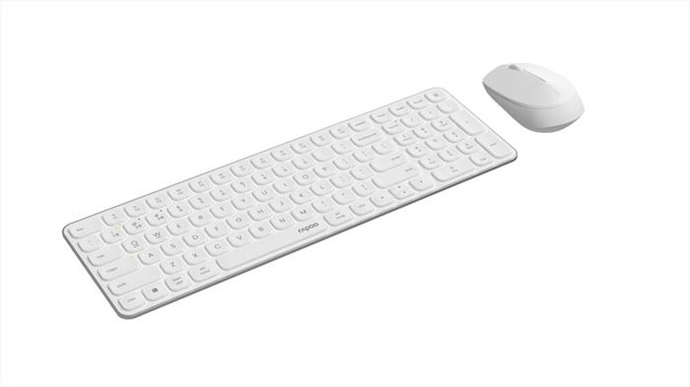 Immagine del prodotto RAPOO - Kit tastiera e mouse wireless ultra slim 9310M-White - Bianco