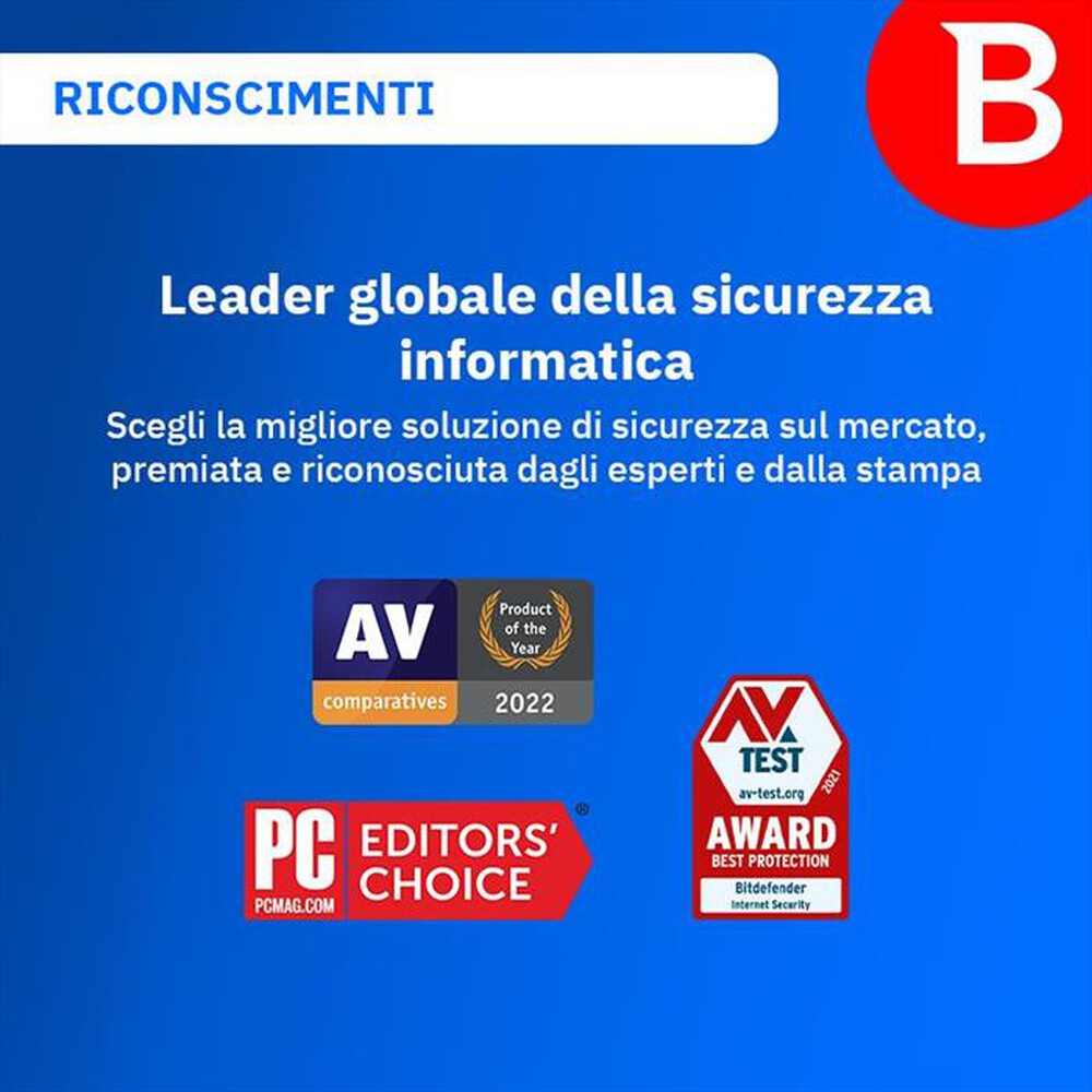 Immagine del prodotto BITDEFENDER - Total Security 2 Anni - 10 Dispositivi