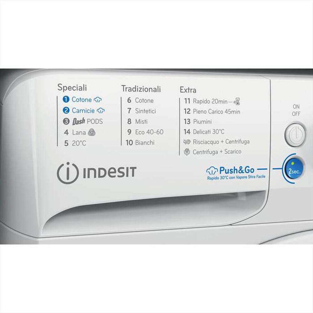 Immagine del prodotto INDESIT - Lavatrice INNEX STEAM BWE 81496X WKV IT 8 Kg - A-Bianco