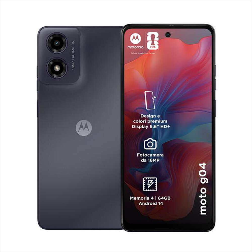 Immagine del prodotto MOTOROLA - Smartphone MOTO G04 4/128GB-Concord Black
