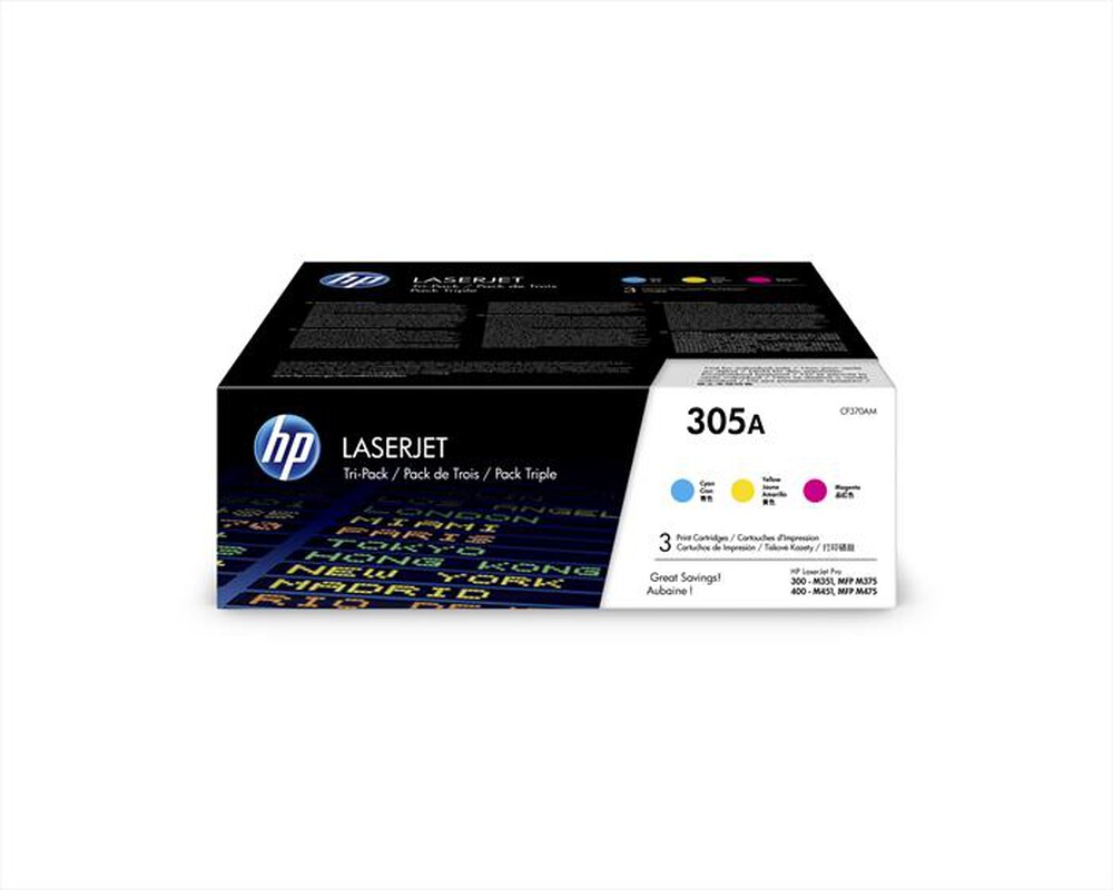 Immagine del prodotto HP - Toner 305A COMBO PACK C/M/Y-Ciano, magenta, giallo
