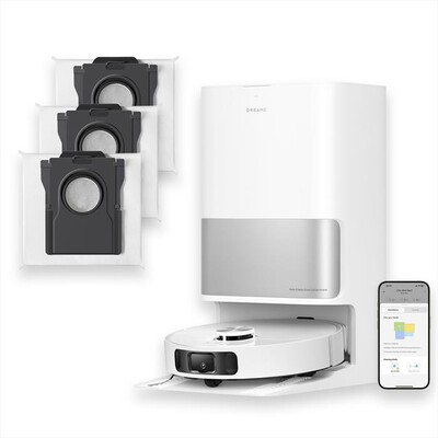 DREAME - Robot L10s Ultra Gen2 Combo VM Extra Bags-Bianco / Argento