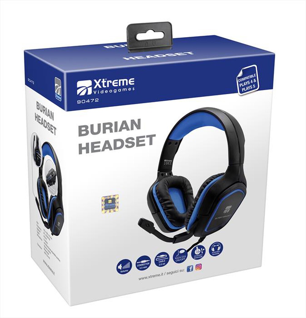 Immagine del prodotto XTREME - BURIAN HEADSET PS5-NERO/BLU