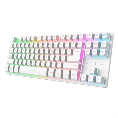 TRUST - Tastiera gaming wireless TKL GXT831W THADO-White